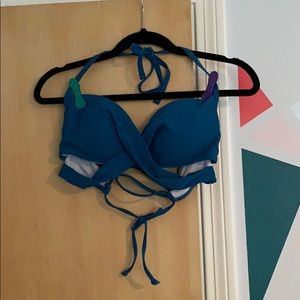 Blue Bikini Top